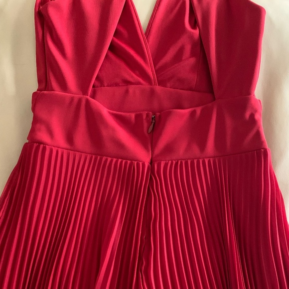 MARCIANO Red Pleated Dress - Picture 10 of 16